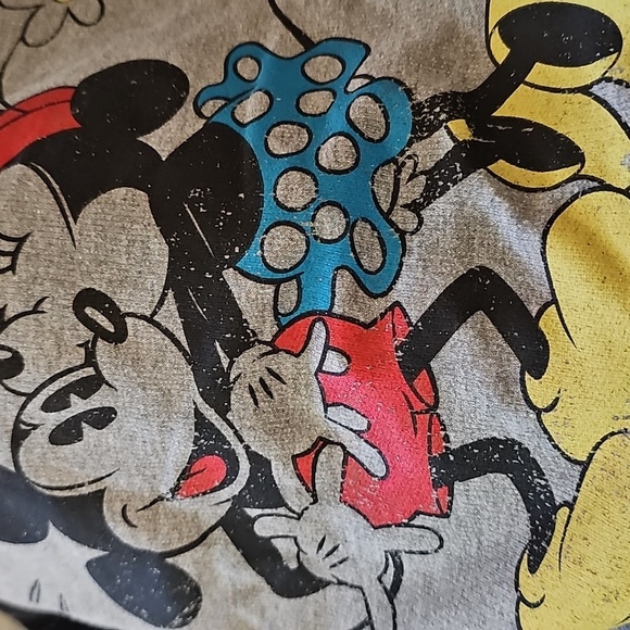 Disney Mickey & Minnie Womens Sweatshirt - Gray & Black - Picture 6 of 6